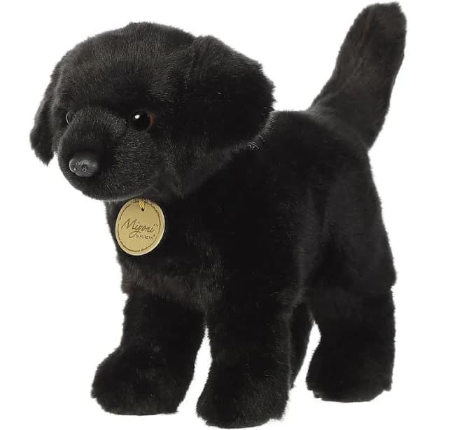 Aurora Miyoni Black Labrador Stuffed Animal
