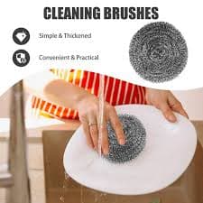 DEMACRIO Cleaning Tools Stainless Steel Cleaning Brush Silver 12 Pcs 8.00X8.00X5.00Cm - Walmart.com