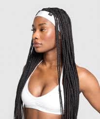 Gymshark Diffuse Single Layer Sweat Headband - White | Gymshark