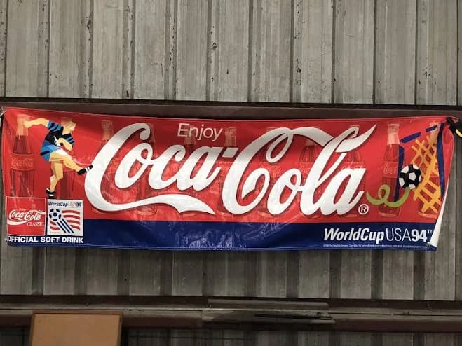 Coca Cola Coke Advertising Banner 115” X 36”