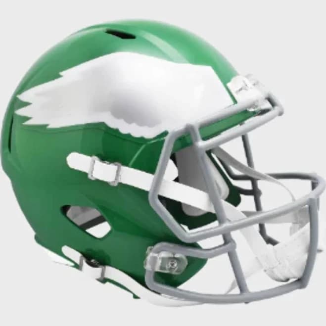 Philadelphia Eagles Full Size Speed Replica Football Helmet Kelly Green