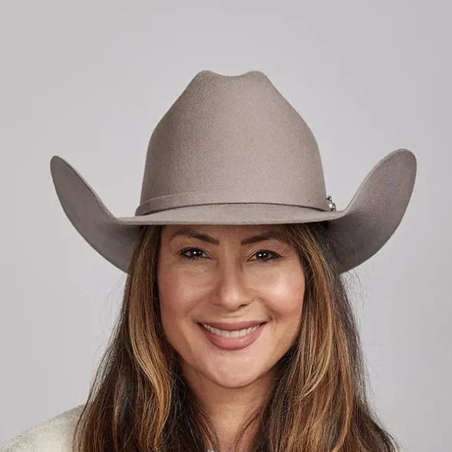 American Hat Makers Cattleman Felt Cowboy Hat with Western Hat Band