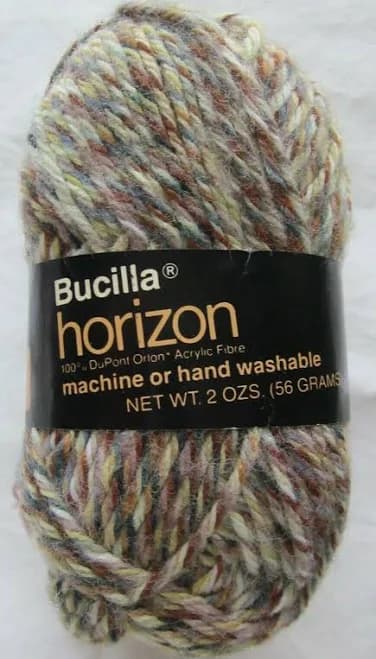 Bucilla Horizon 100% Acrylic Variegated Yarn for Accessories - Hats, Brown/Gray/Cream, Medium Weight, 2 oz/56 Grams | Worsted | Made in USA