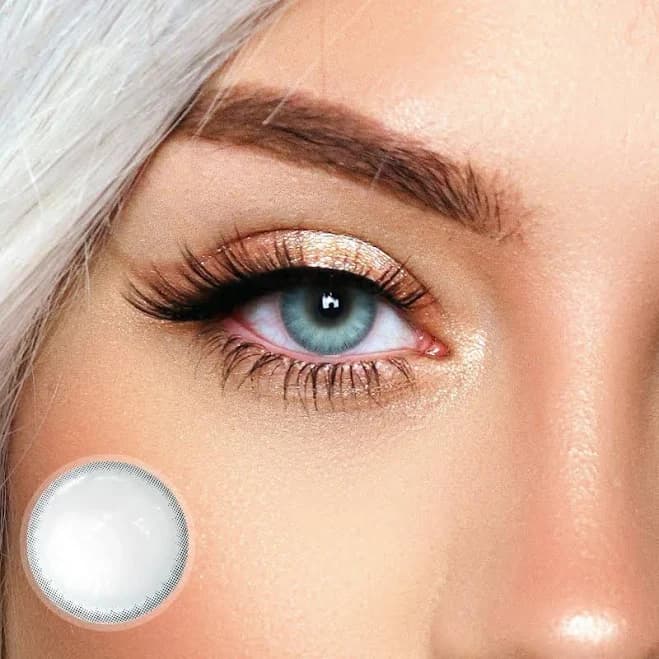 Ttdeye Ice Blue Yearly Disposable Contacts