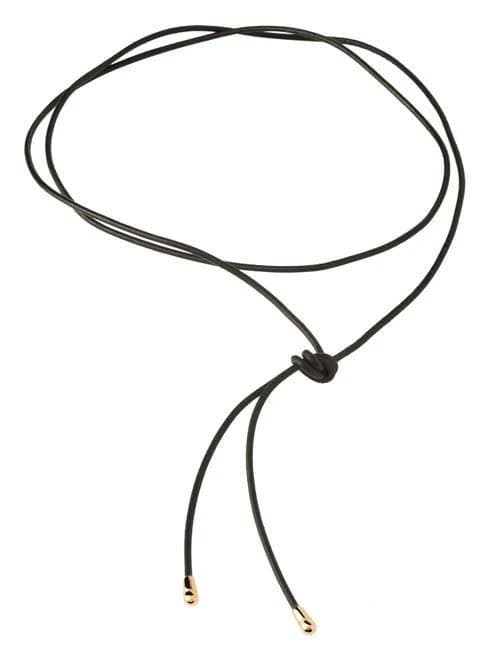 Pdpaola Women's Dana Leather Bow Necklace