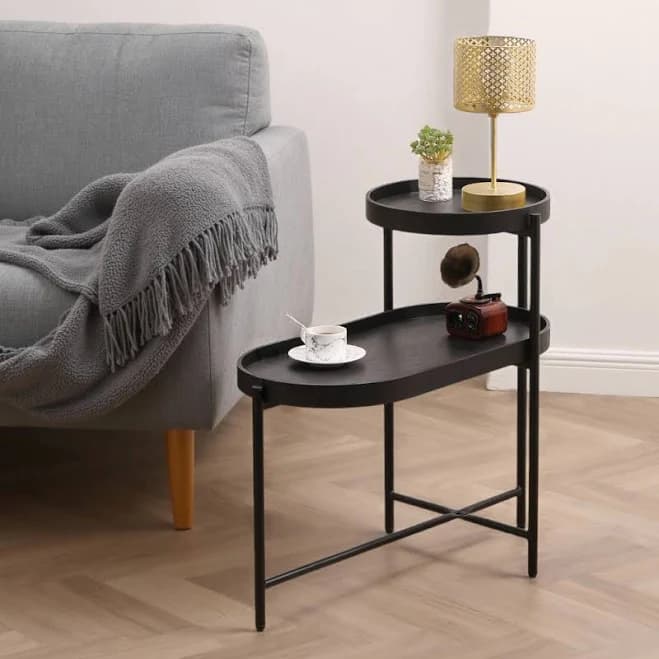 Latitude Run Modern 2-Tier Side Table