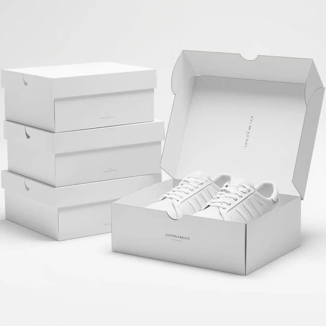 White Rigid Shoe Boxes