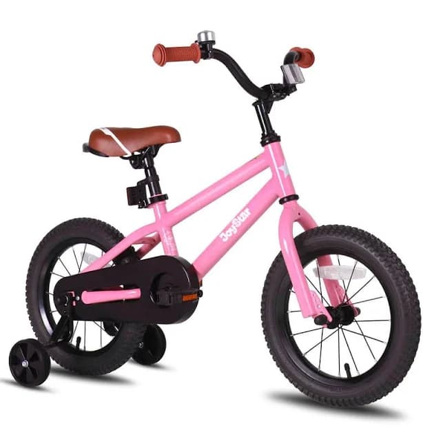 JOYSTAR - Totem 12 Inch Kids Bike with Training Wheels, Children's Bike for 2-4 Years Old Boys Girls - Pink