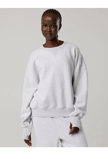 OFFLINE By Aerie Cloud Fleece Classic Crewneck Sweatshirt Women's