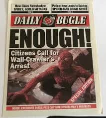 Daily Bugle "ENOUGH!" Marvel Spider-Man Movie Licensed Exact Prop Replica w/COA