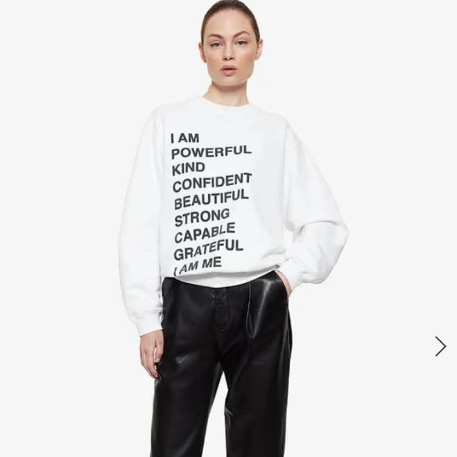 Anine Bing Ramona Empowerment Sweatshirt