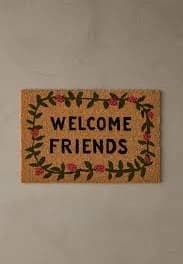 Urban Outfitters Welcome Friends Coir Doormat