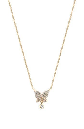 Gabi Rielle CZ Butterfly Pendant Necklace
