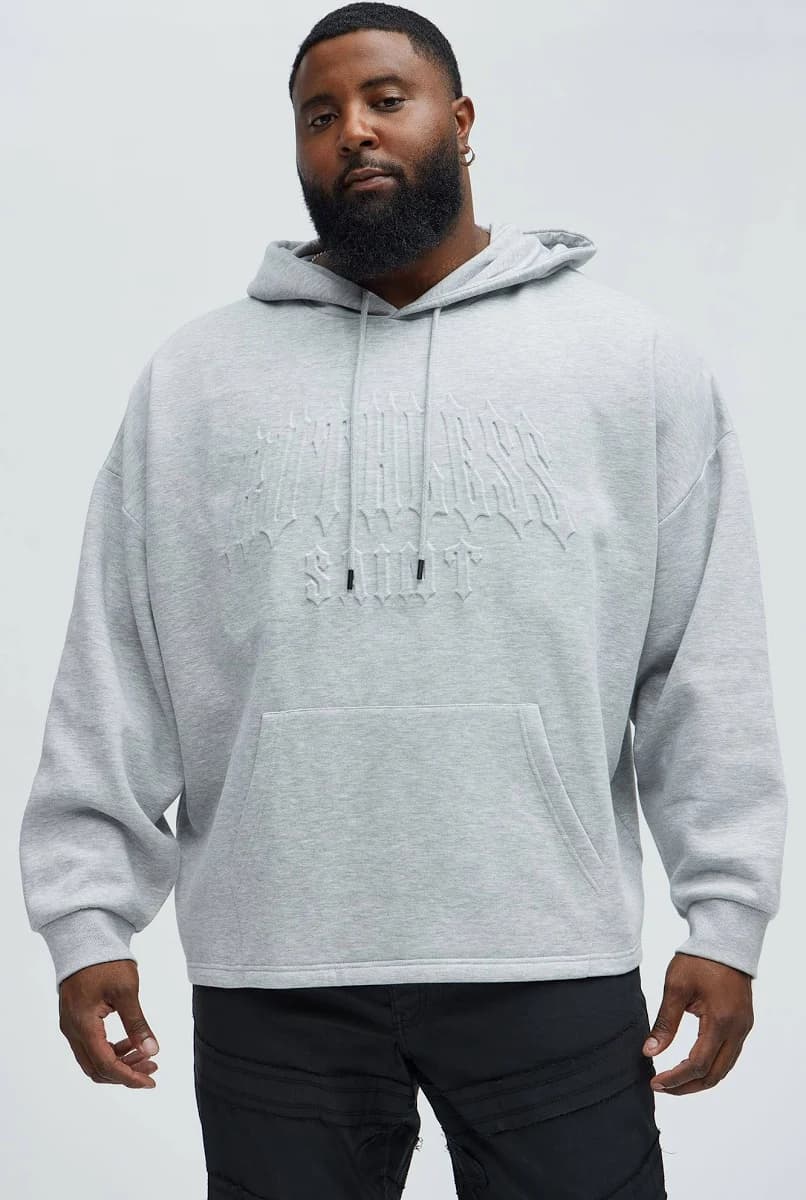 Fashion Nova Men's Tyson Ruthless Saints Embossed Hoodie