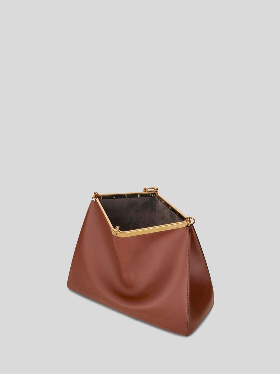Etro LARGE LEATHER VELA BAG | REVERSIBLE