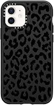 Impact Case for iPhone 12 [4X Military Grade Drop Tested / 8.2ft Drop Protection/Compatible with Magsafe] - Black Transparent Leopard Print - Clear Black