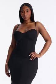 Albia Blazer Midi Dress Set - Black | Fashion Nova