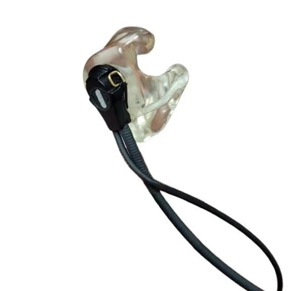 Official Vokkero "PRO" Custom Earpiece Acrylic / Translucent Clear / Vented (allows some ambient sound from earpiece side)