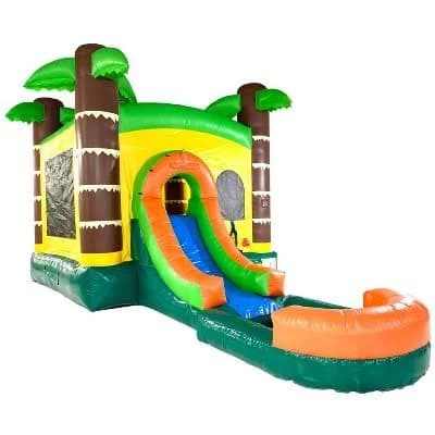 TentandTable Crossover Tropical Bounce House Slide Combo