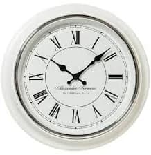 White Classic Analog Wall Clock