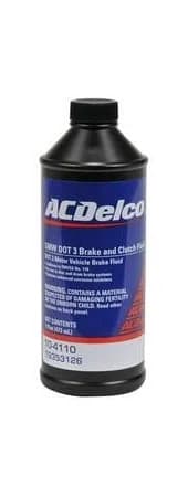ACDelco DOT 3 Hydraulic Brake Fluid