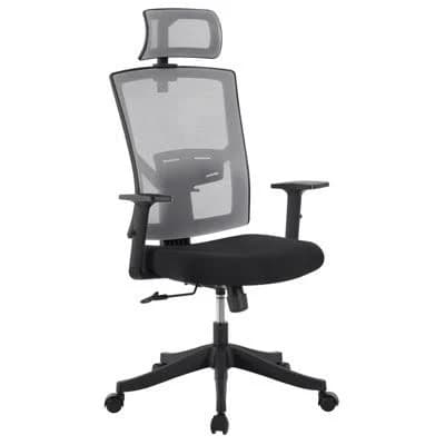 Ergonomic Office Chair with Lumbar Support and Flip-Up Arms