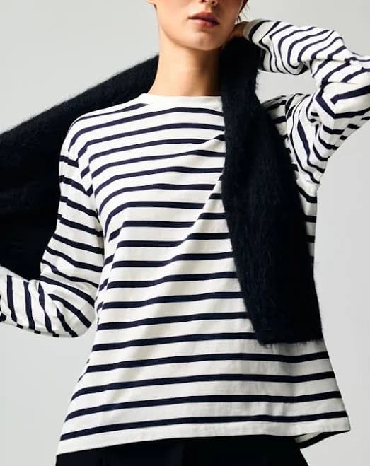 H&M Ladies Long-Sleeved Cotton Top