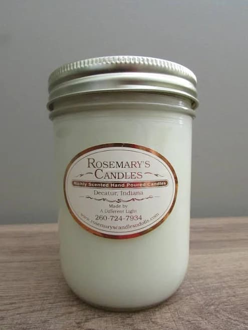 Rosemary's Hand Poured Sandalwood Mason Jar Candle