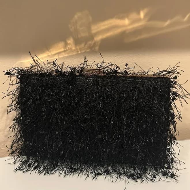 Feather Evening Clutch