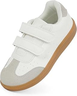 Sneakers for Girls and Boys, Non Slip Breathable Toddler and Kids Dual Hook and Loops Walking Tennis Shoes