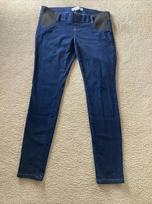Amazon Essentials Dark Wash Pull On Stretch Denim Jeggings Sz Small