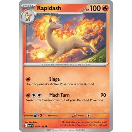 Pokemon Scarlet & Violet 151 Uncommon Rapidash