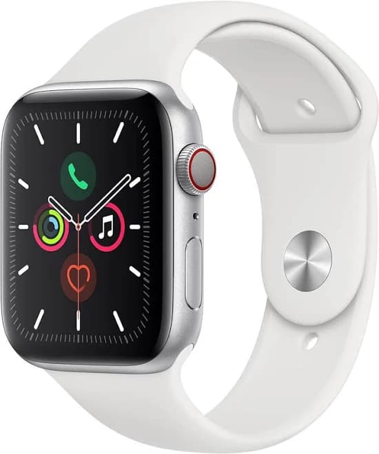 Refurbished Excellent - Apple Watch Series 5 Aluminum 40mm A2094 (GPS + Cellular) - Silver - (2019)