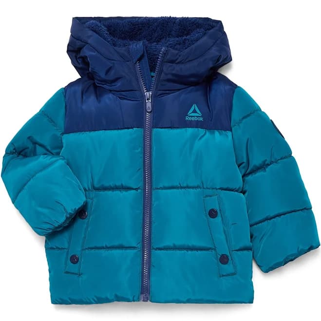 Reebok Toddler Boy's Heavyweight Puffer Jacket with Hood