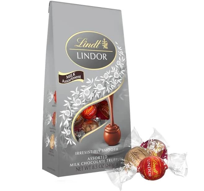 Lindt Lindor Milk Chocolate Candy Truffles