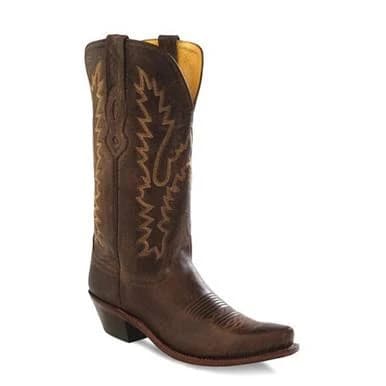 Jama Old West Women's Boots - Distressed Leather / Brown