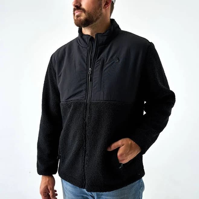 Burlebo Men's Sherpa Full-Zip Jacket