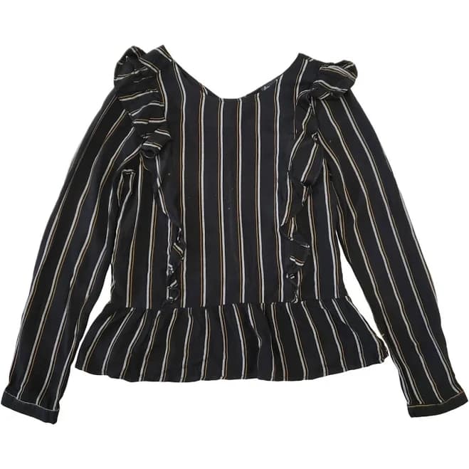 Alison Andrews Women's Double Ruffle Peplum Top