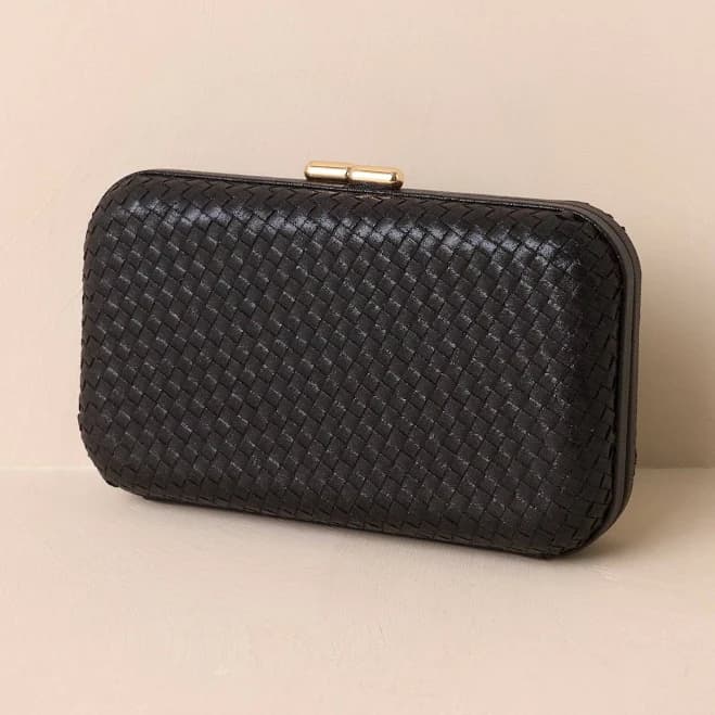 Red Dress Women's Truth Be Told Woven Clutch Handbag