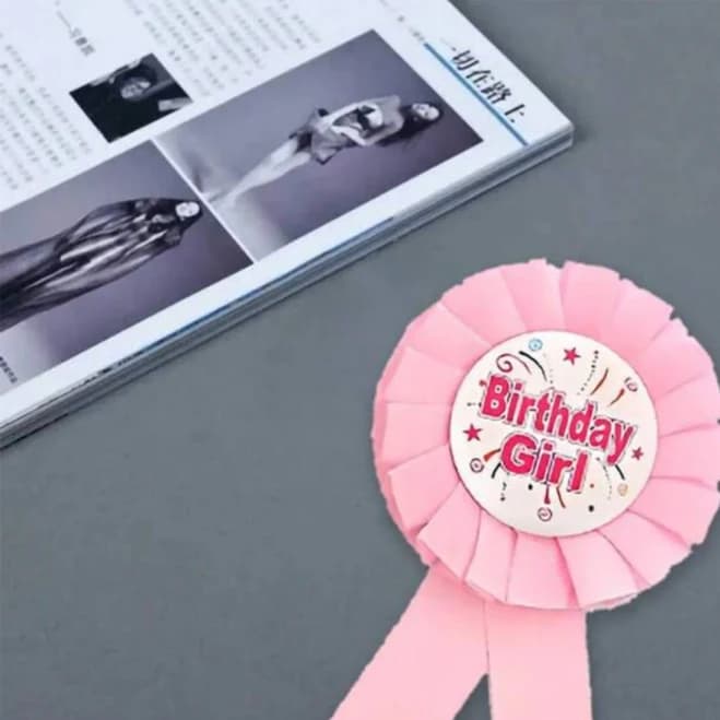 Birthday Girl Badge Pin
