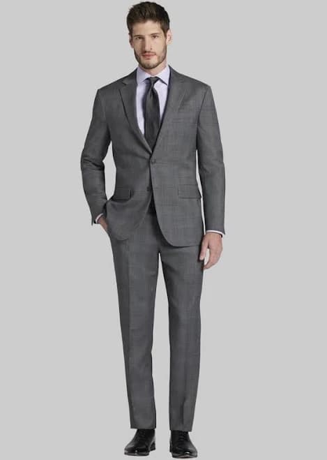 Jos. A. Bank Men's Slim Fit Glen Plaid Suit