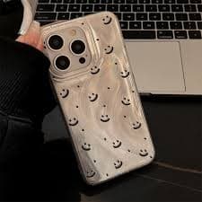 Amazon.com: LOLAGIGI Funda para iPhone 15 Pro, bonita funda de TPU para iPhone 15 Pro, con cara sonriente, emoticono, centelleante, Y2K, encantador, estético, diseño personalizado para mujeres, niñas, : Celulares y Accesorios