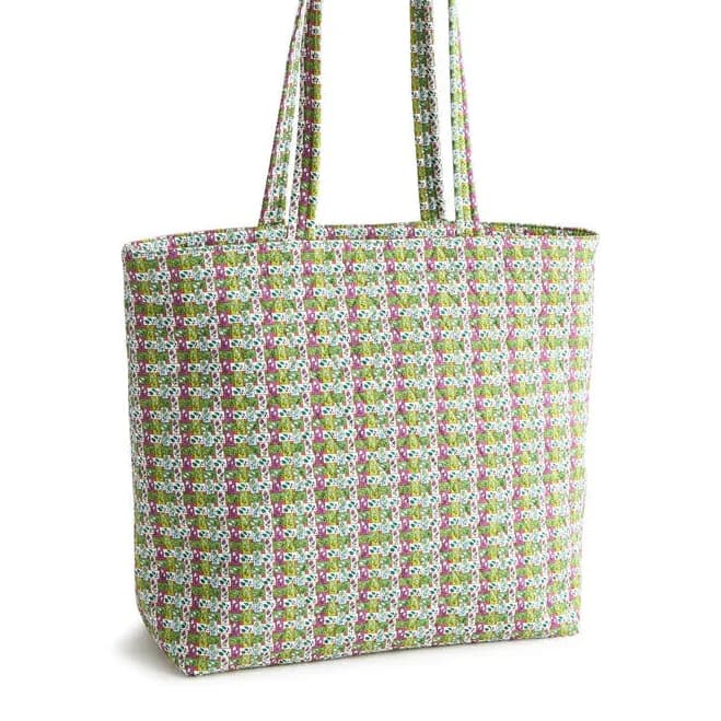Vera Bradley Women's Ribbon Plaid Original Zip Tote Bag
