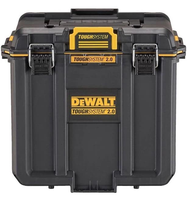 DeWalt ToughSystem 2.0 15.3 in. Deep Half Tool Box Black/Yellow