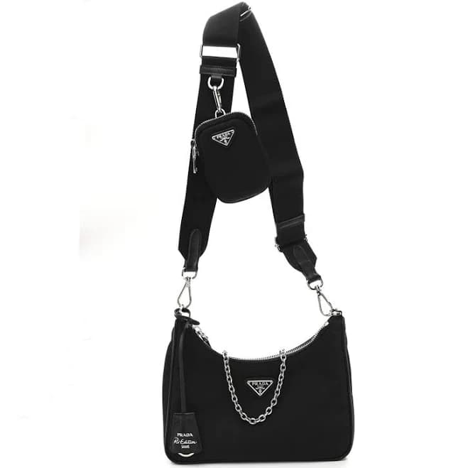 Prada Nylon Re-Edition 2005 Shoulder Bag Black