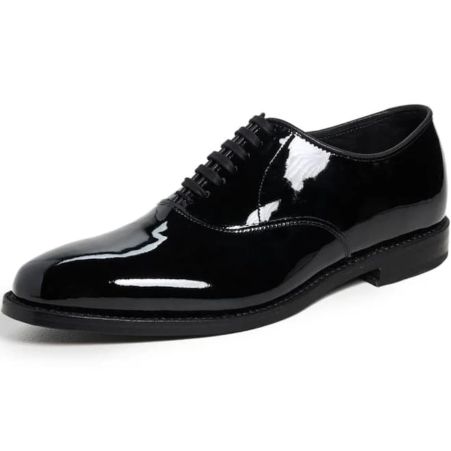 Allen Edmonds Men's Carlyle Plain-Toe Patent Leather Oxfords
