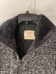 Women Size XS 0-2 Vest Faux Fur Collar Zip Up Black/White Faded Glory Polyester | eBay