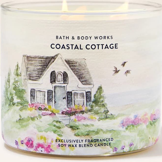 Bath & Body Works Coastal Cottage 3-Wick Candle