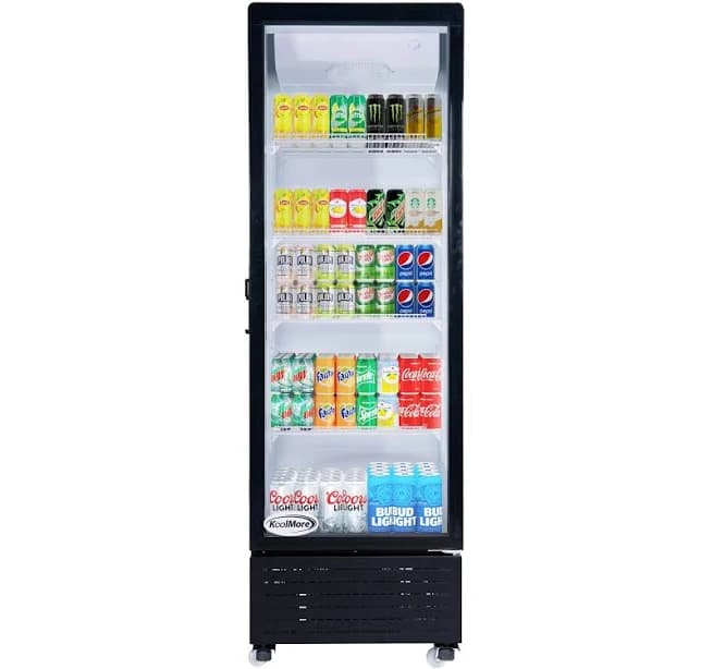 KoolMore KM-MDR-1GD-10C 23" Commercial Display Merchandiser Refrigerator Cooler