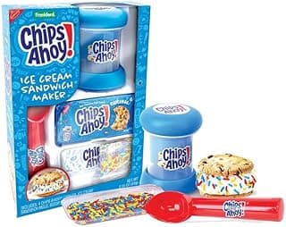 Chips Ahoy Chocolate Chip Cookie & Ice Cream Sandwich Maker Gift Set with Cookies, Sprinkles, Mold, Scoop & Tray, Fun Holiday & White Elephant Gift for Kids and Adults